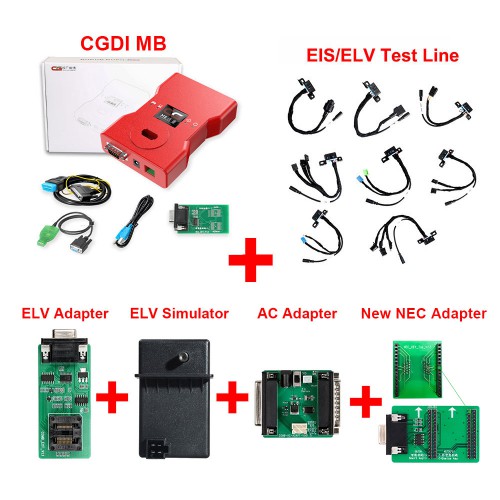 CGDI MB with Full Adapter including EIS Test Line + ELV Adapter + ELV Simulator + AC Adapter + New NEC Adapter Get One Free Token Daily