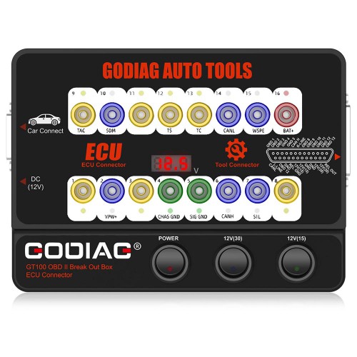 GODIAG GT100 Auto Tool OBD II Break Out Box ECU Connector Work with CGDI MB / CGDI BMW / CG Pro / FC200
