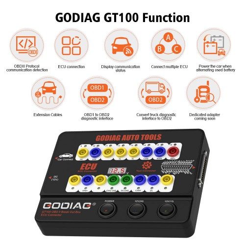【New Year Sale】GODIAG GT100 Breakout Box ECU Tool with BMW CAS4 CAS4+ and FEM/BDC Test Platform Full Package Ship from US/UK/EU
