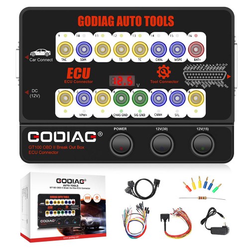 【New Year Sale】GODIAG GT100 Breakout Box ECU Tool with BMW CAS4 CAS4+ and FEM/BDC Test Platform Full Package Ship from US/UK/EU