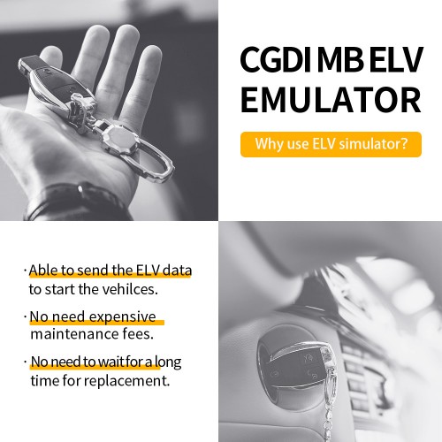 【US/UK/EU Ship】CGDI ELV Simulator Renew ESL for Benz 204 207 212 with CGDI MB Benz Key Programmer