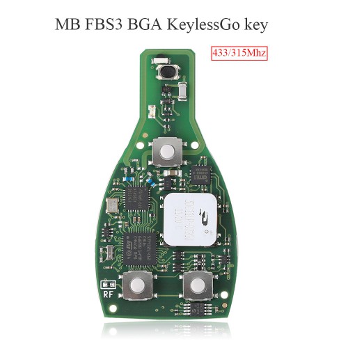 [Pre-order] 5pcs CG MB FBS3 KeylessGo Key 315/433MHZ with 3 Button Shell for W204 W207 W212 W164 W166 W216 W221 W251 Free Shipping by DHL