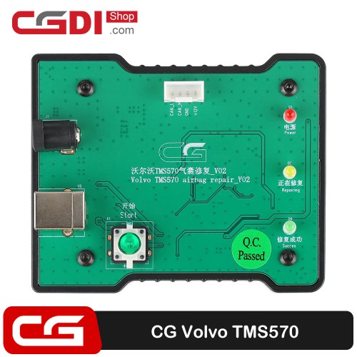 2022 Newest CG Volvo TMS570 OBD Airbag Reset Tool Clear the Collision Memory No Welding Without Opening the Cover