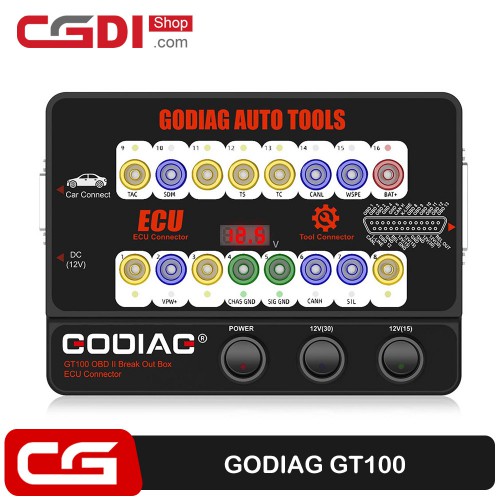 [US/UK/EU Ship] GODIAG GT100 Auto Tool OBD II Break Out Box ECU Connector Work with CGDI MB / CGDI BMW / CG Pro / AT200